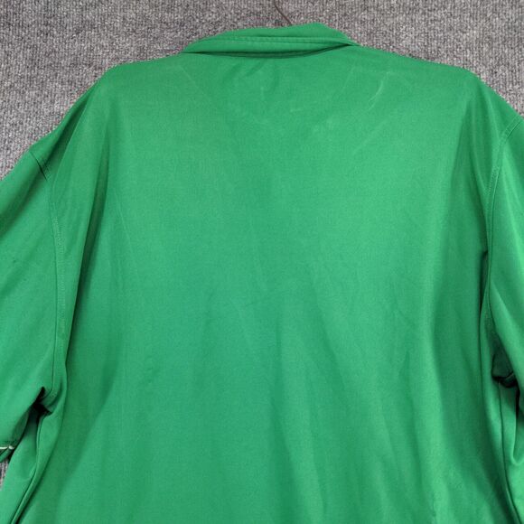 Krispy Kreme Men's Hydrovent Employee Piping Polo Shirt Uniform Green Large - Picture 7 of 13